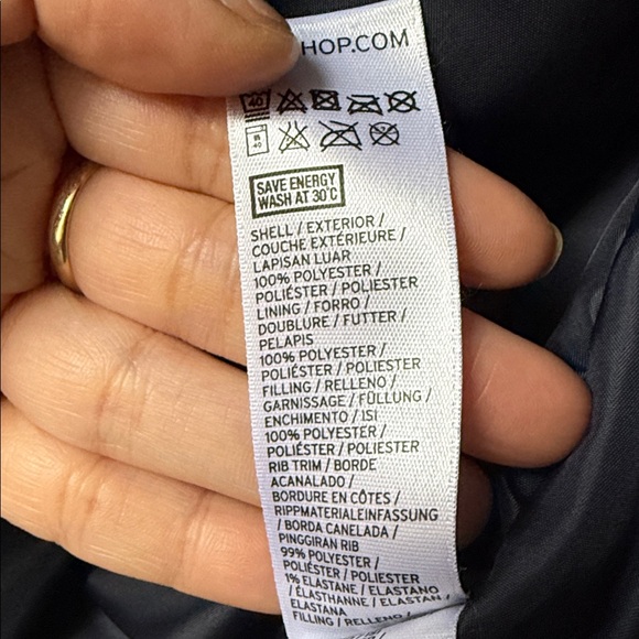 Topshop Midnight Blue Bomber Jacket - Picture 3 of 6